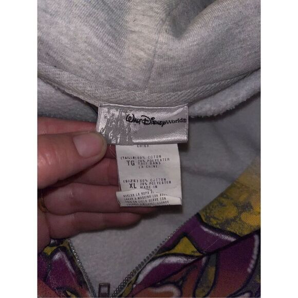 Walt Disney World Graffiti XL Zip Up Sweatshirt Mickey Spray Paint - Picture 5 of 5